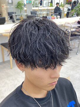 フィフス 栄(fifth) 波巻きツイストスパイラルツーブロック束感マッシュメンズパーマ