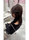 サイドだんごツイスト内巻き