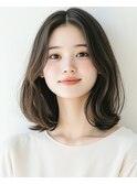 ココアベージュ/オリーブグレー/小顔/黒髪[立川/髪質改善]