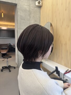 スト 静岡鷹匠(sto) ピンクベージュ/アンブレラカラー/クールショート/前髪/静岡鷹匠