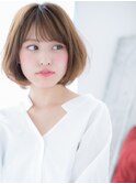 海浜幕張/髪質改善/斜めバング!ウォームベージュ×レイヤーボブi
