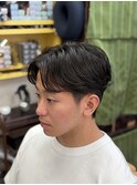 清潔感◎毛流れセンターパート