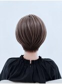 20代30代40代50代/大人ショートボブ/白髪ぼかしカラー
