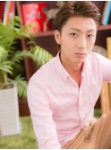 ニュアンスカラー×ツーブロックショートa北浦和20代30代!