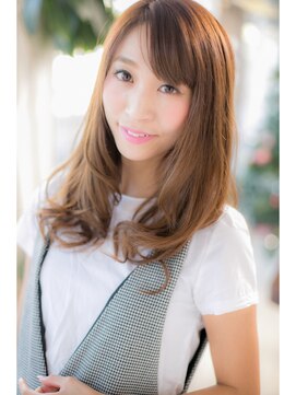 ヘアーショップ エヌアンドエー 越谷店(hair shop N&A) 鎖骨ミディアム×キャラメルベージュ×うるツヤウェーブ