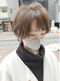 担当 照井 小顔ベージュショート