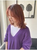 ミディアムレイヤー×コーラルオレンジ
