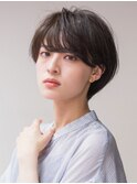 マッシュショート20代30代40代大人可愛い暗髪うる艶髪青山表参道