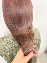 ヒビヲ(HIBIO)&nbsp;ダブルカラーピンクベージュピンクカラーケアブリーチミニボブ