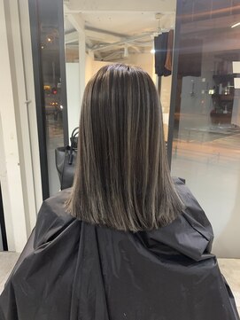 ラフ(LAFF) #黒髪#ボブルフ#ネビージュ#小顔#ワンレン