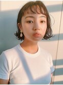 オン眉ボブ×リアルパーマスタイル×ボブパーマ