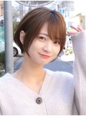 20代30代40代◎小顔ショートボブチョコレートカラー新宿代々木