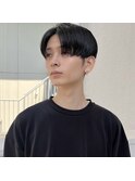 メンズマッシュ/シースルーマッシュ/黒髪マッシュ/博多