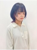 ショートウルフ×インナーカラー