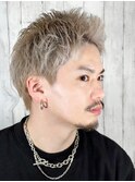 コームオーバー×カラー