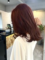 サニーサイドサロン(SUNNY SIDE SALON)&nbsp;ミディアムレイヤー×ワインレッド