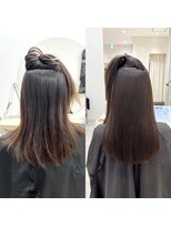 シンズ 銀座(sins)&nbsp;摩擦ダメージによるごわつき、sins式酸性ストレートで艶髪に