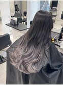 シルバーグレージュグラデーションカラー