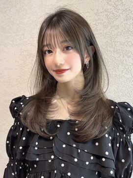 ロンドカスティーヨ 四日市(Lond castillo) 【ロンドカスティーヨ】佐京 小顔レイヤー 透明感グレージュ