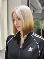 ノブレス ノアール(NOBLESSE NOIR)&nbsp;ぷつっとボブ/ルーツカラー/ミルクティーベージュ