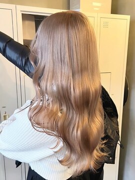 エンター 天神店(ENTER) 透明感カラー/ミルクティーベージュ/レイヤーロング/ENTER天神店