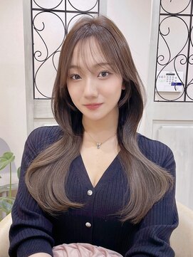 ミニョン(& mignon) 韓国ヘア/マットベージュ/縮毛矯正履歴あり