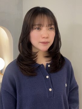 シーンヨコハマ 横浜店(SCENE yokohama) オリーブベージュ×レイヤー