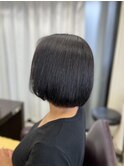 ショートボブ（丸みグラデーション）/30代40代50代60代