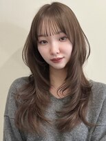 ライン(LINE)&nbsp;韓国風/レイヤー/小顔/前髪カット/ハッシュカット