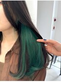 ワンカールで可愛いインナーカラー！