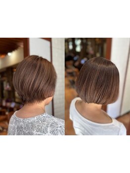 -白髪リメイク-白髪を隠さず活かすステージへ♪お手入れ簡単で艶感長持ち仕上がりを実感