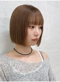 福岡美容室20代30代40代切りっぱなしボブぱつっとボブ