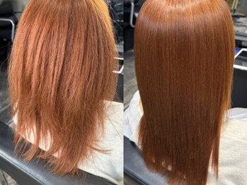 ローリー(Rowlly)の写真/日々蓄積されたダメージをリセット！"髪質改善/縮毛矯正"で毛先迄滑らかな感動の仕上がりに。