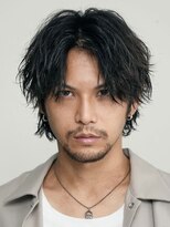 フィフス 大分(fifth)&nbsp;大分ツイストスパイラルパーマメンズカットセンターパートウルフ