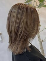 ルーチェ(Lu-che)&nbsp;くびれヘア/ハイライト/ミルキーベージュ/スモーキーブラウン