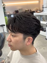 テンション(tension)&nbsp;メンズカットフェザーパーマニュアンスパーマ札幌バスセンター
