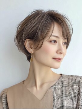 ハーツ(Heart's) 白髪ぼかし脱白髪染め似合わせショートボブ40代50代60代♪