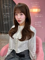 ボタン シブヤ(VOTAN SHIBUYA)&nbsp;春ベージュ/韓国ヘア/渋谷/レイヤー/顔まわり/前髪
