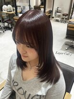クム 川越(kum) ミディアムレイヤー×ラベンダー