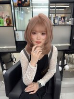 ラピス 名古屋 栄店(Lapis) ピンクミルクティー/ハッシュカット/ブリーチカラー/髪質改善