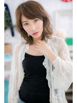 ヘアアンドビューティー ミック(Hair & Beauty miq) 無造作ウェーブ×くせ毛風ミディa