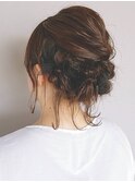 夜まで崩れないヘアセット*お飾りなしでも華やかな印象に♪