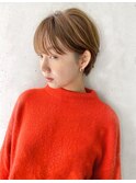 【lien.ai】大人かわいい ショートボブ オリーブカラー