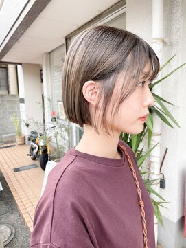 ダット(Dat) ハイライトグレージュ×ミニボブ/20代30代40代