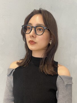 ノイ(noi) 鎖骨ミディアム　フェイスレイヤー　顔まわりカット