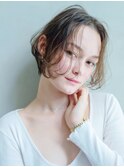 前髪なしショートボブ_大人ガーリーチョコレート_28672