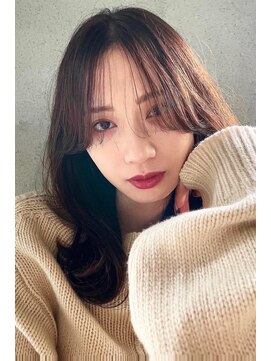 ウーフ(U-fu) ブラウンカラー韓国風ヘア