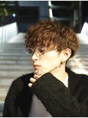 #マッシュウルフ 波巻きスパイラル 渋谷/メンズパーマ