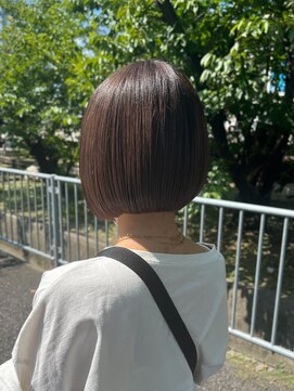 シェノン 夙川(CHAINON) ボブ/似合わせカット/フルバング/レッドブラウン/イメチェン