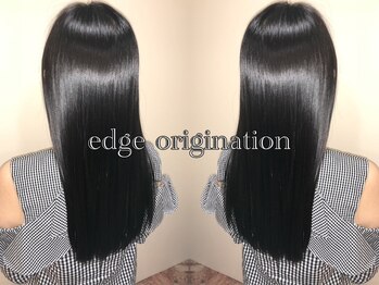 エッジ オリジネーション 梅田店(edge origination)の写真/【大阪梅田/髪質改善】自然な美髪ストレートで朝のお手入れも簡単♪触れたくなる自然で柔らかな髪質へ◎